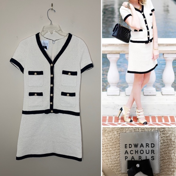 Edward Achour Paris Dresses & Skirts - 💥HP💥Edward Achour Paris boucle dress. Size 36